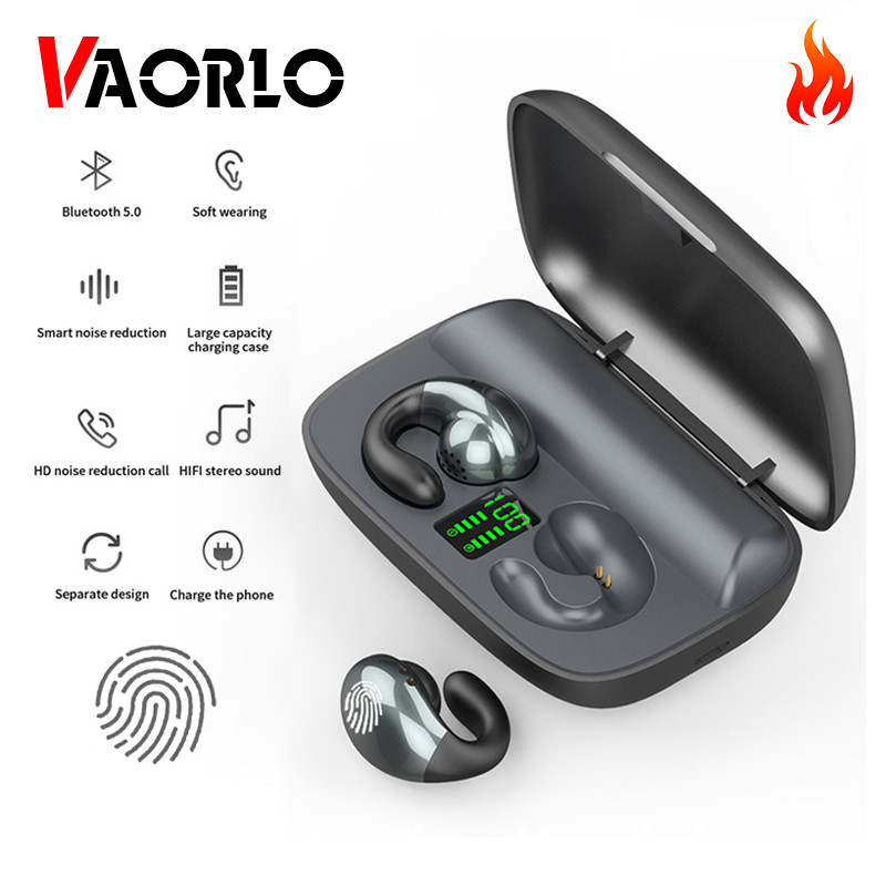 S19 Bone Conduction TWS Headphone Touch Control Noise Cancelling Bass