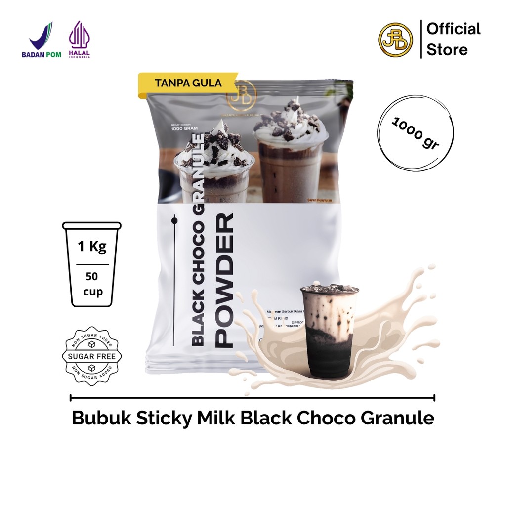 

BLACK CHOCO GRANULE 1Kg Sticky Milk Coklat dengan Tekstur Unik | JBD