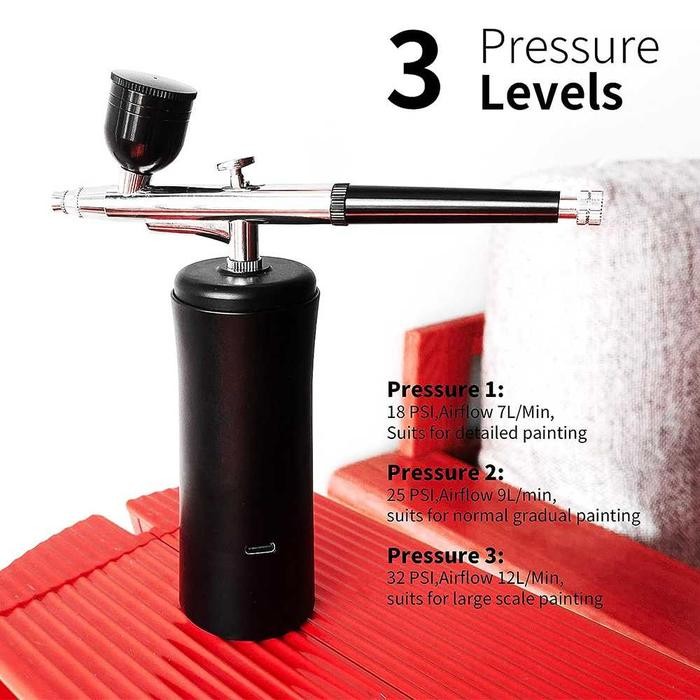 

airbrush portable elektrik pen air brush model kit 32psi 800mah kode 109