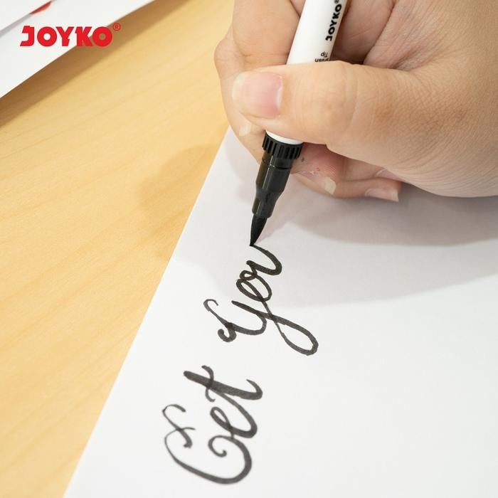 

(set) spidol color brush pen - joyko clp-06 12 warna kode 161