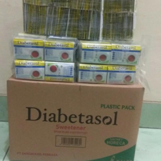 

Gula Diabetasol Sweetener Gula Non Kalori Isi 200 Sachet