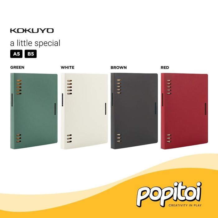 

Kokuyo Retro Loose Leaf 8-Ring Binder A5 B5 Notebook Kode 225