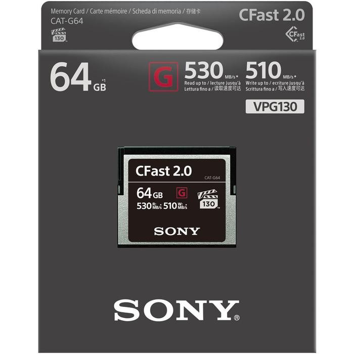 SONY CFAST 2.0 CARD 64GB G SERIES