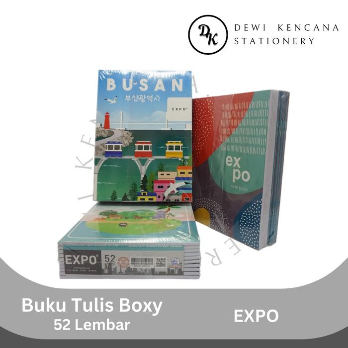 

Buku Tulis Expo 52 Lembar / Boxy / Campus 1 Pak Isi 10 Buku