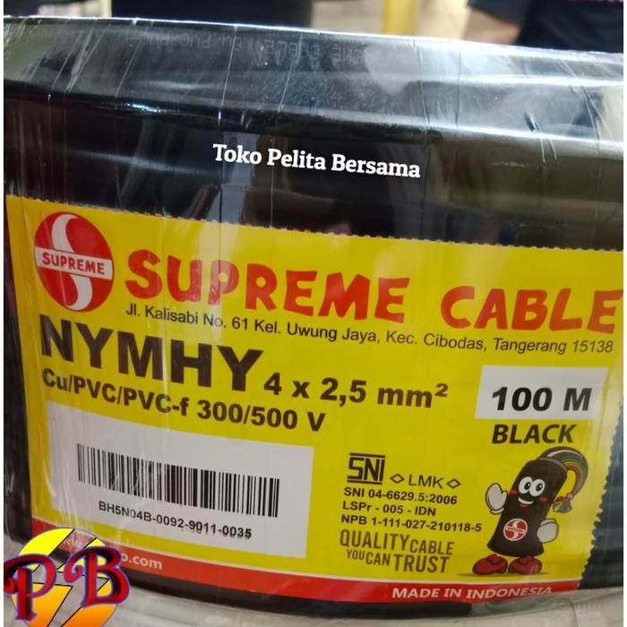 Kabel Nyyhy Atau Nymhy 4 X 2.5 Mm Supreme / Kabel Nyyhy 4 X 2.5 Supreme