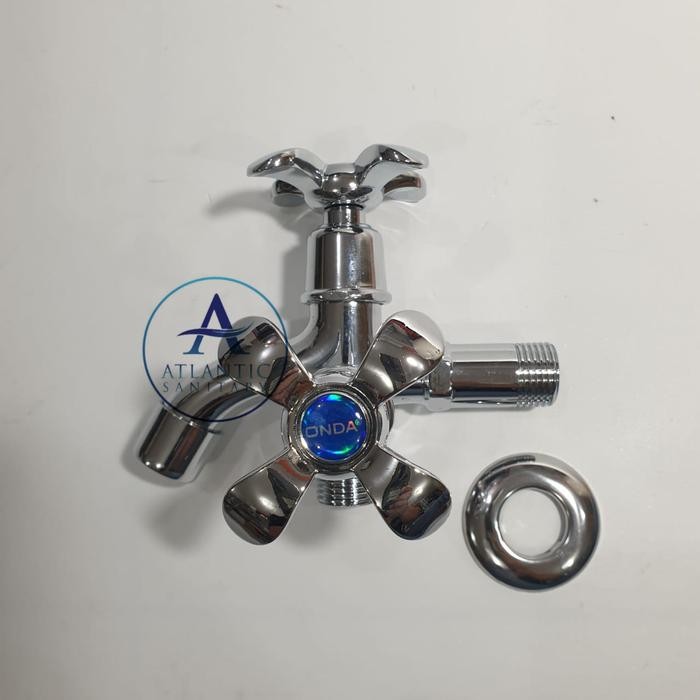 Kran Shower Cabang / Kran Double Kuningan Onda