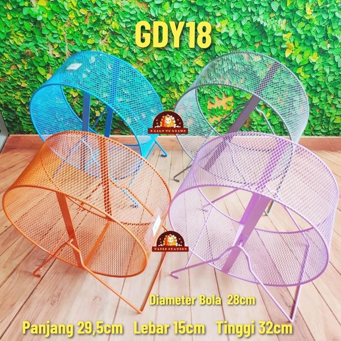 Gdy18 Dayang Jogging Wheel Besi Marmut Landak Sugar Glider Bola Putar