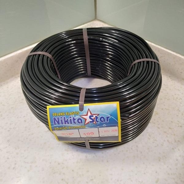 Selang Aerator Hitam Aquarium Selang Hidroponik Eceran Permeter