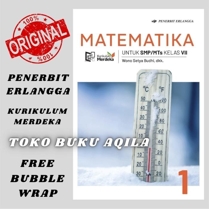 

Ready Buku Matematika Kelas 1 / 7 Vll SMP Erlangga Kurikulum Merdeka ORI