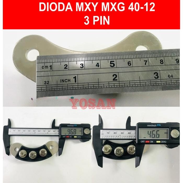 DIODA DIODE MXG MXY 40-15 40-12 40A 3 PIN 1500V