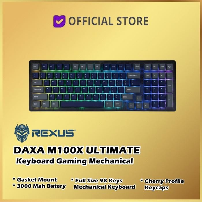 [Expert] Rexus Daxa M100X Ultimate Keyboard Gaming Mechanical M100 X M 100 X