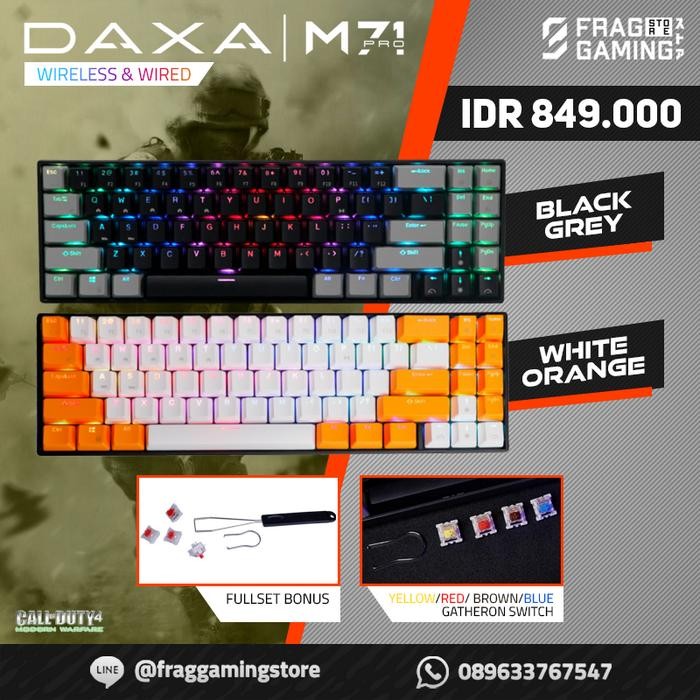 [Expert] Rexus Daxa M71PRO / M71 PRO Bluetooth Wireless Mechanical Keyboard
