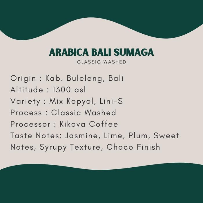 

1KG GREEN BEAN ARABICA BALI SUMAGA FULL WASH BIJI KOPI SPECIALTY BUKAN KINTAMANI