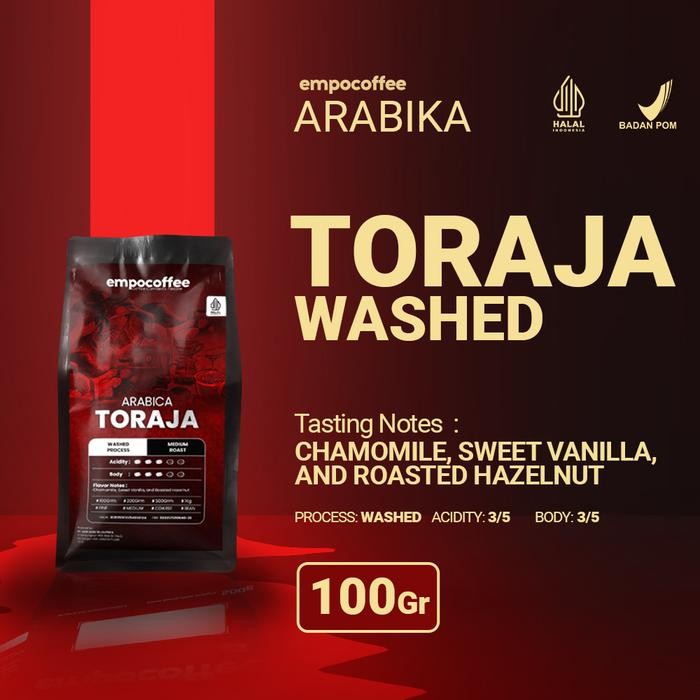 

KOPI ARABIKA TORAJA SAPAN ARABICA COFFEE ROASTED BEAN COFFE BEANS 100G