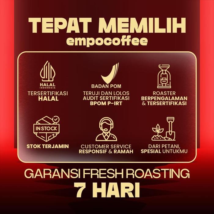 

KOPI ROBUSTA ACEH GAYO SUMATRA COFFEE ROAST BEAN ESPRESSO COFFE 500 GR