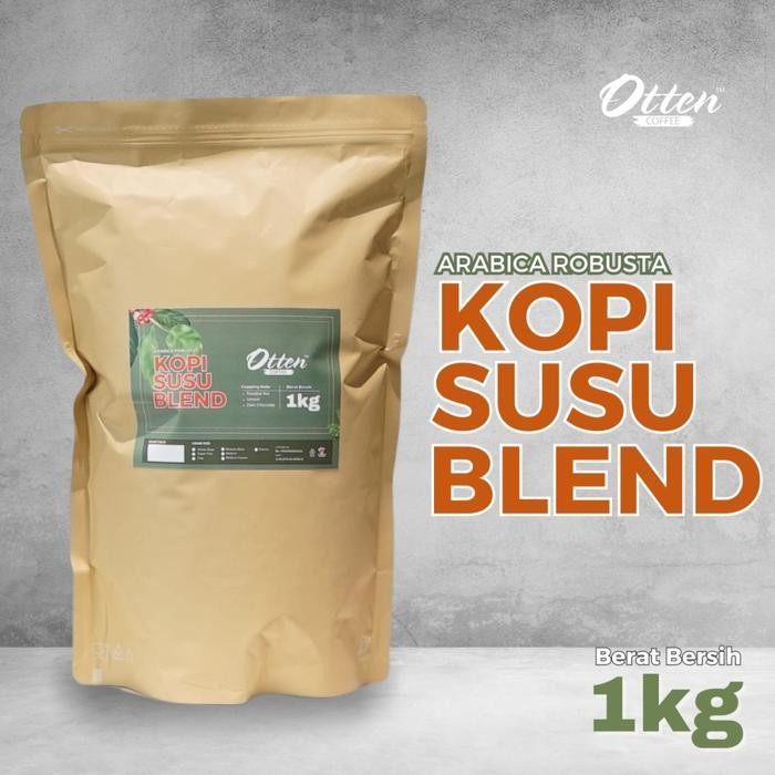 

KOPI SUSU BLEND 1KG BIJI BUBUK KOPI ARABICA ROBUSTA OTTEN COFFEE