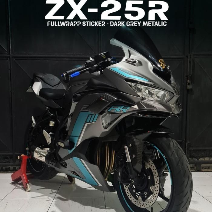 

Terlaris Decal Stiker Zx25R Grey Doff Metalic Fullbody Motoblast