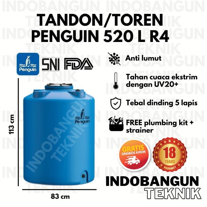 Terlaris Toren Tangki Tandon Air Penguin 500 Liter 520 Liter Tb 53 Anti Lumut