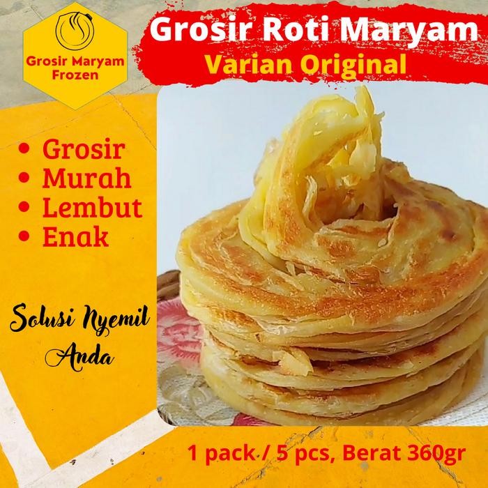 

FREShBgt- Roti Maryam Frozen Original Roti 1 pack 5pcs Frozen Food Grosir Canai
