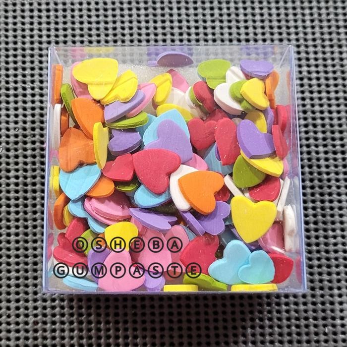 

FREShBgt- osheba gumpaste sprinkle heart / hati