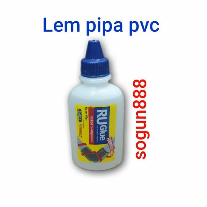 [Allthebest] Lem pipa pvc Ru glue 60 gram. lem pvc botol tetes. lem pvc botol cair