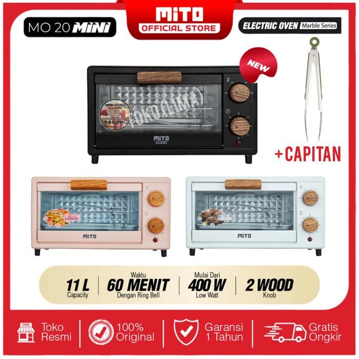 TERBARU Oven Mini Mito MO 20 Kapasitas 11 Liter Oven Mito Oven Kecil Listrik