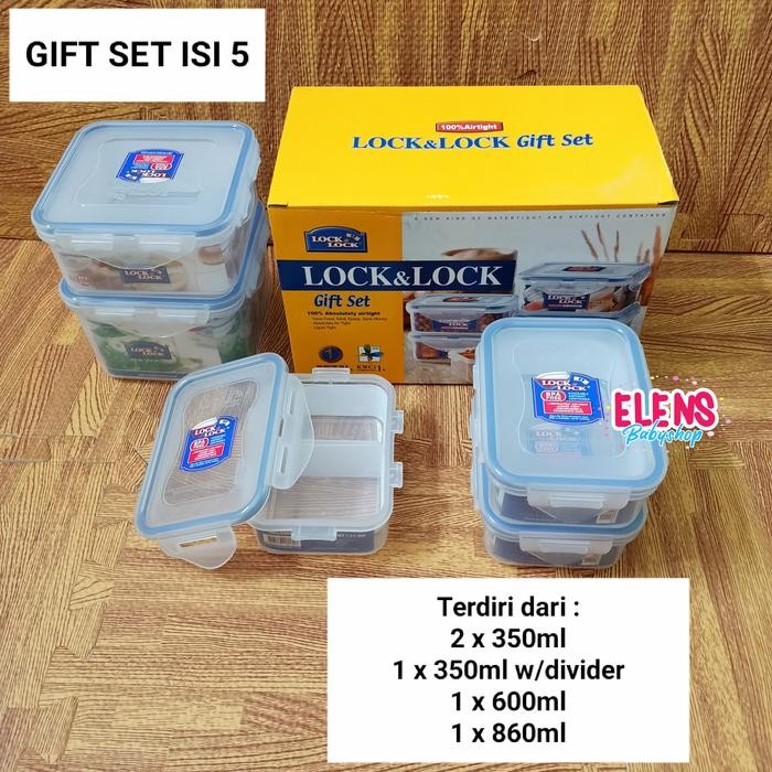 TERLARIS Lock n Lock gift set container makanan