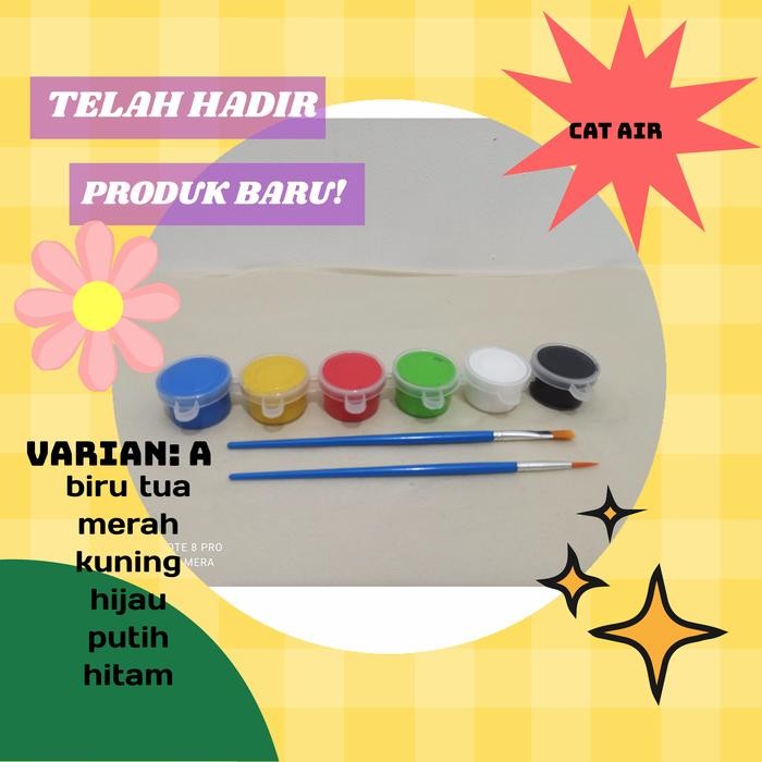 

cat air tube 6 warna x 20 ml bonus 2 kuas