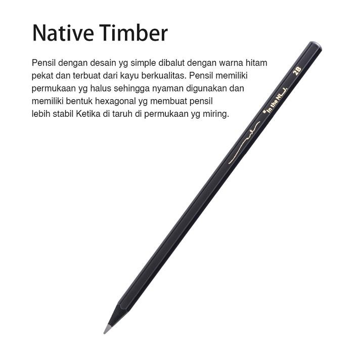 

Nusign 2B Pencil / Pensil 2B Design Elegan Nyaman Di Genggam 10 Pcs