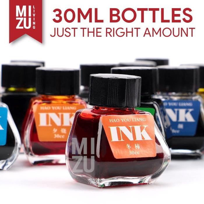 

MIZU HYL 16 Colours Fountain Pen Ink 30ML Tinta Fountain Pen Warna-Warni Aman Untuk Pen