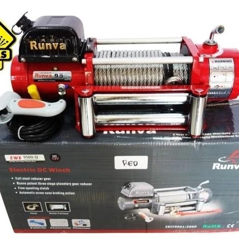 Terbatas Red Edition : Runva Ewx-9500-Q (4,3 Ton) Super High Speed Winch