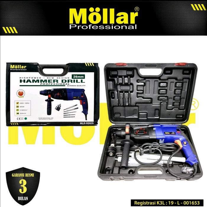 Molar Mesin Rotary Hammer 26Mm Bor Bobok Beton Besi Sds Plus