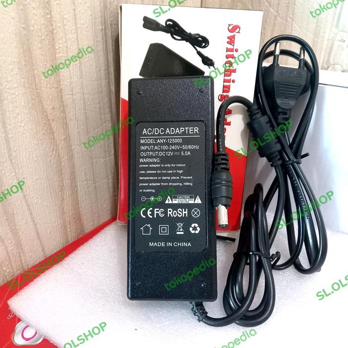 ADAPTOR 12V 5A CCTV/BISA UNTUK DVR CCTV BAGUS)