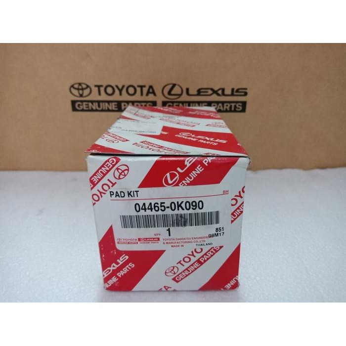 Brake Pad Kampas Rem Depan Fortuner Original 04465-0K090