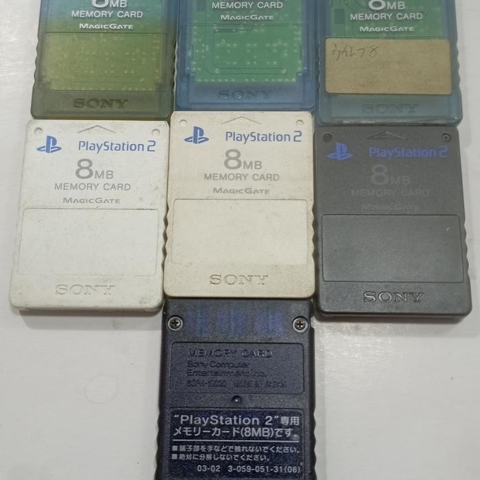 MC PS2 MEMORY CARD PS2 ORIGINAL IC KAKI