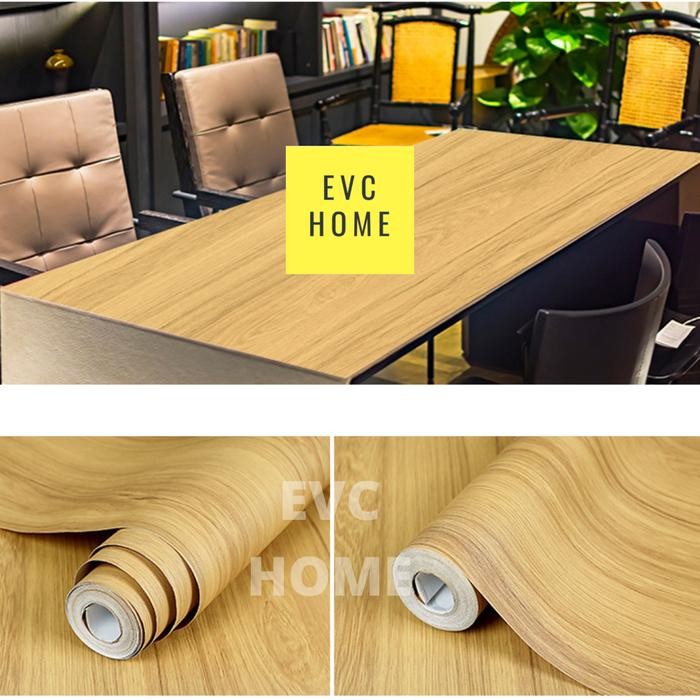 EVCHOME 60CM x 3M Wallpaper Sticker Lemari/HPL Sticker Lemari Serba Guna/Wallpaper Dinding Serat