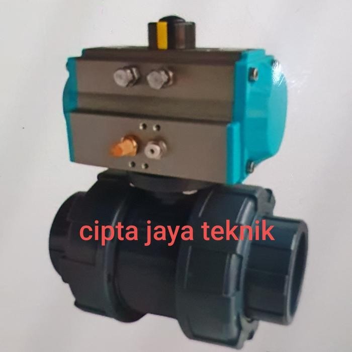 Terbatas Ball Valve Pvc Pneumatic Actuator 1 Inch Double Acting