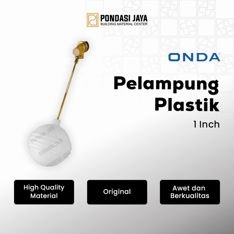 Pelampung Tandon Air ONDA 1" Plastik Otomatis - Kualitas Original
