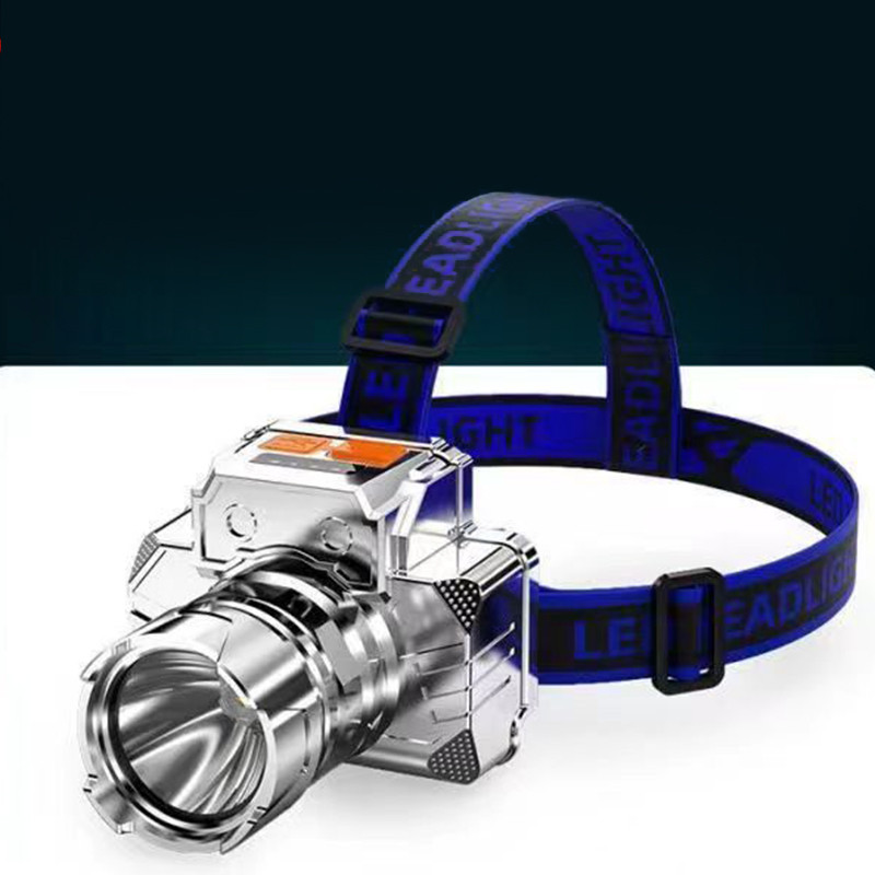 IMPORT Portable LED Head-mounted Flashlight Outdoor Waterproof Powerful Headlamp USB Rechargeable