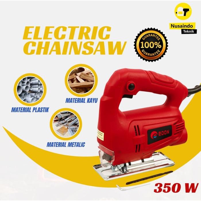 Edon Ed7-3555 Mesin Jigsaw Mesin Potong Triplek Kayu Gergaji Kayu Edon