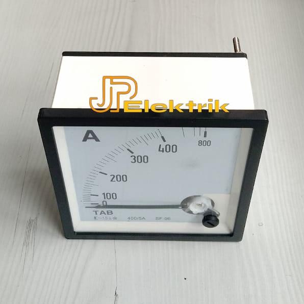Amper Meter Analog AC 400/5 A / Amper Meter 96 x 96 mm Via CT