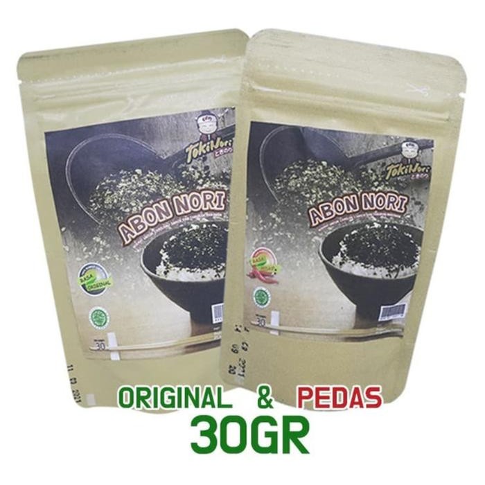 

New A BON NORI 30gr Original Pedas abon rumput laut spicy HALAL sea weed