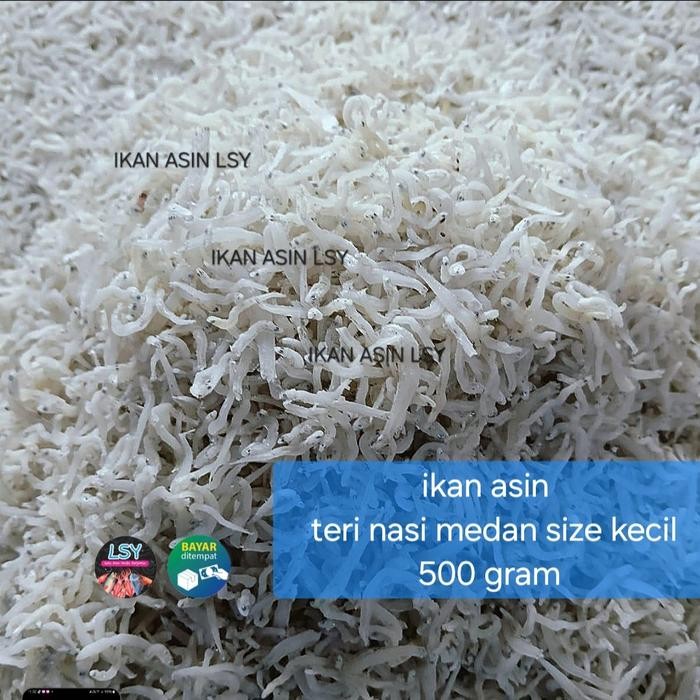 

New ikan asin teri nasi medan size kecil 500 gram