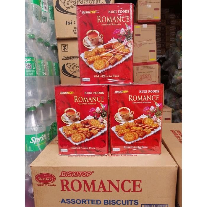 

New [1 Kaleng] Biskitop Kugi Romance Assorted Biskuit Aneka Rasa 700gram