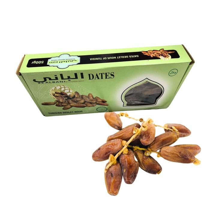 

New Kurma Albani Tunisia Tangkai 500gr Premium Best Quality palm frutt - Kurma elshanum