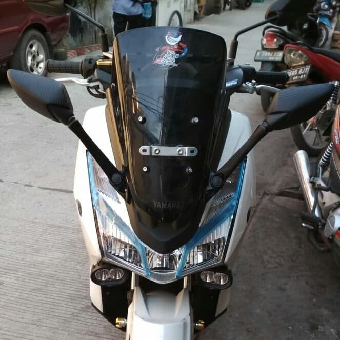 PREMIUM breket windshield + dudukan spion R25 yamaha lexi