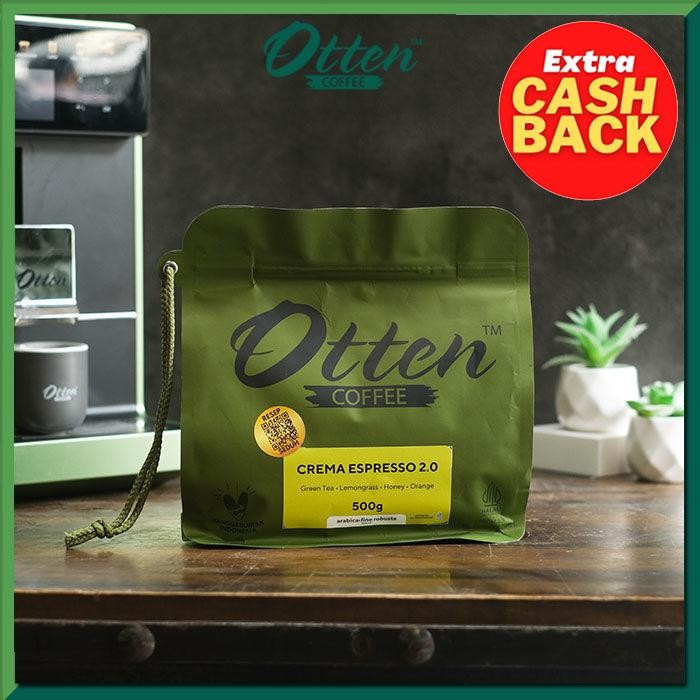 

PREMIUM Crema Espresso 2.0 - Kopi House Blend 500gr - Biji / Bubuk Kopi Commercial Blend Otten