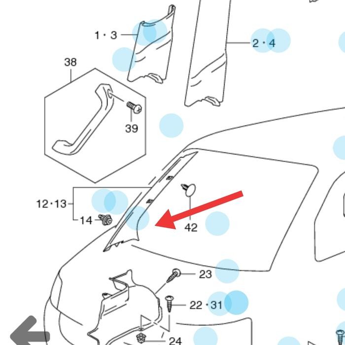 Trim Pilar Depan Apv Mega Carry
