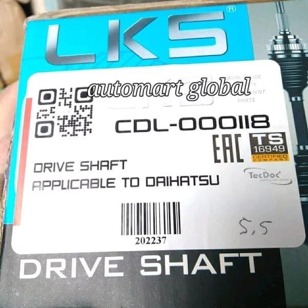 As Roda Taft F50 Long Drive Shaft Taft Badak