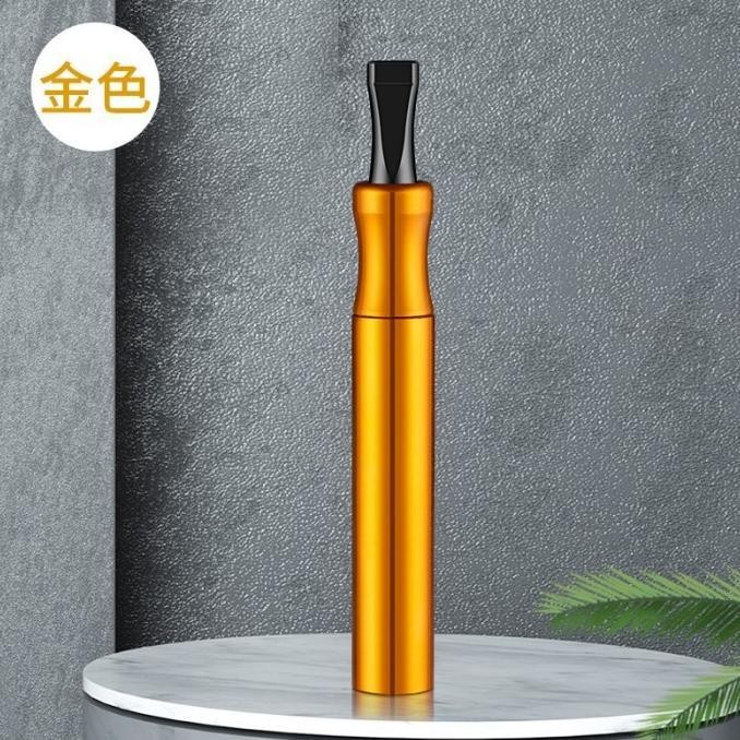 Asbak Rokok Mini Asbak Mobil Portable Unik Stainless Steel Tahan Api - Gold